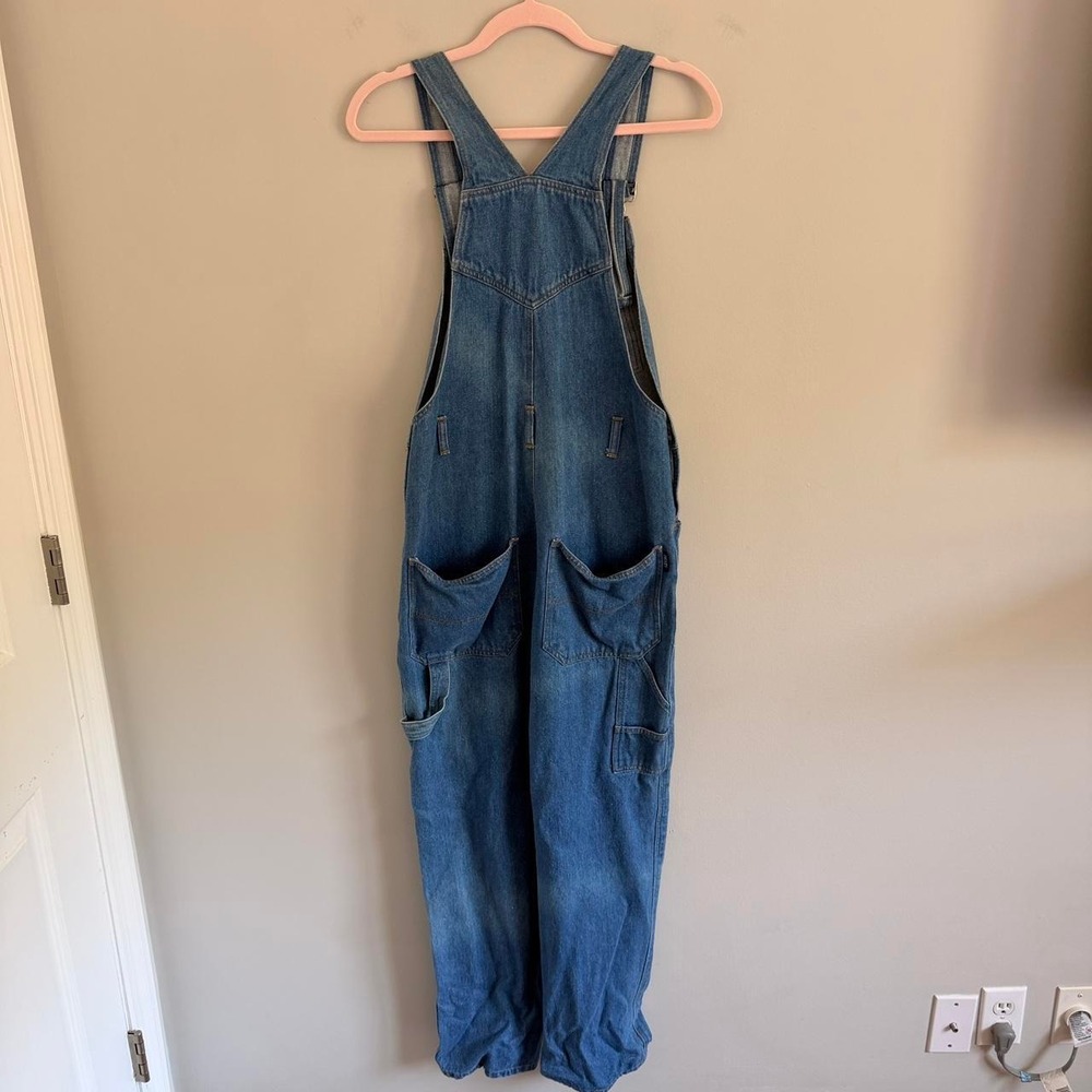 VINTAGE MEDIUM WASH MICKEY MOUSE OVERALLS - Picture 6 of 7